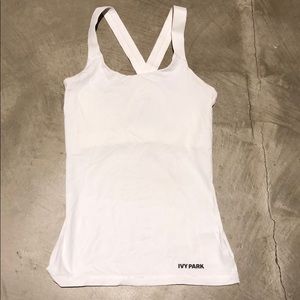 Brand New Ivy Park Workout Top in Pure White